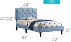 Stylish Twin Bed In Vibrant