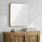 Ockenfels Modern Arched Gold Wall Mirror