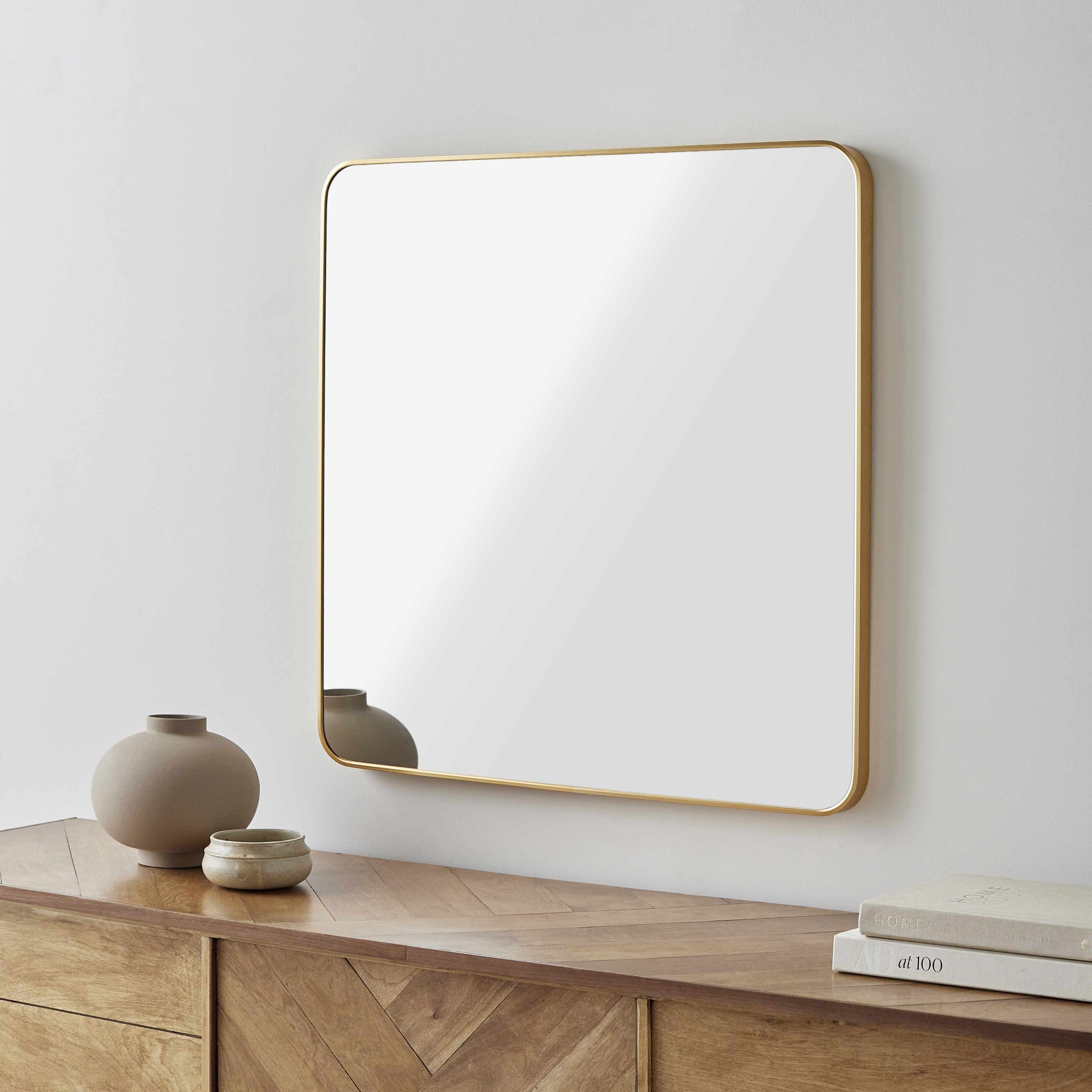 Ockenfels Modern Arched Gold Wall Mirror