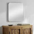 Ockenfels Modern Arched Silver Gray Wall Mirror