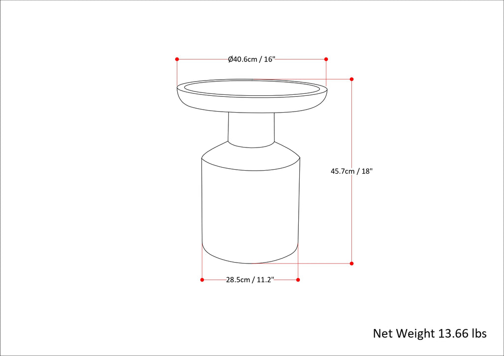 Haynes Solid Mango Accent Table