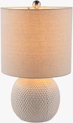 Manaloal Beige Textured Table Lamp