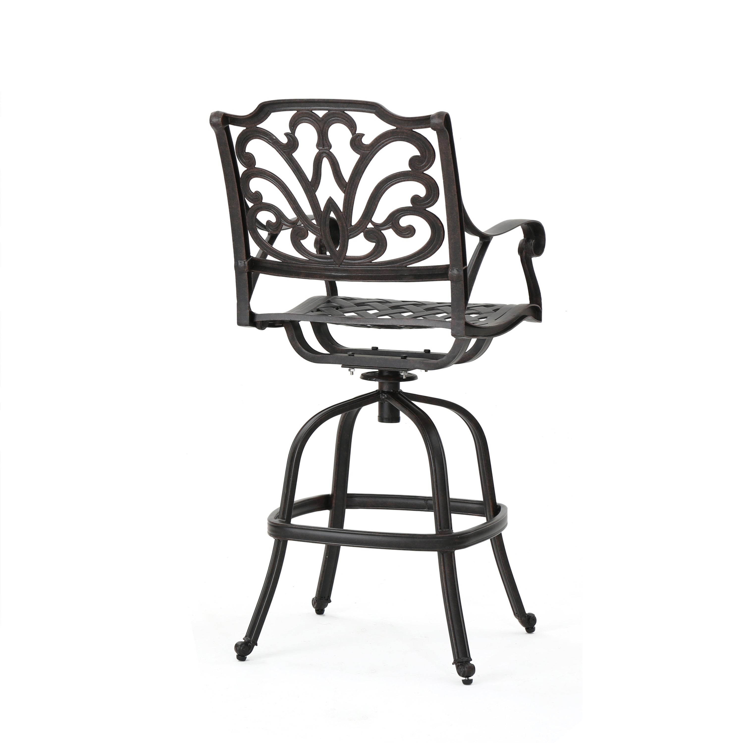 Cast Aluminium Swivel Bar Stool