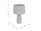 Dingras Pale Blue Jute Table Lamp - Clearance