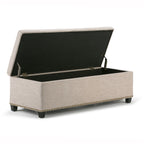 Kingsley 48 Inch Wide Large Storage Ottoman