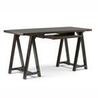 Sawhorse Desk - Dark Chestnut