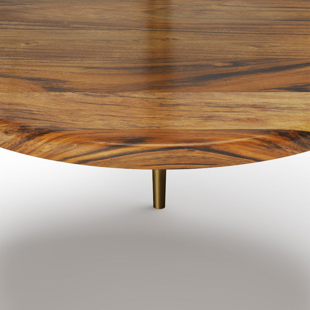 Wagner - Round Marble & Wood Side Table
