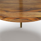 Wagner - Round Marble & Wood Side Table