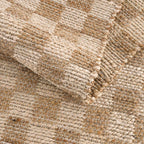 Ionut Checkered Jute Area Rug
