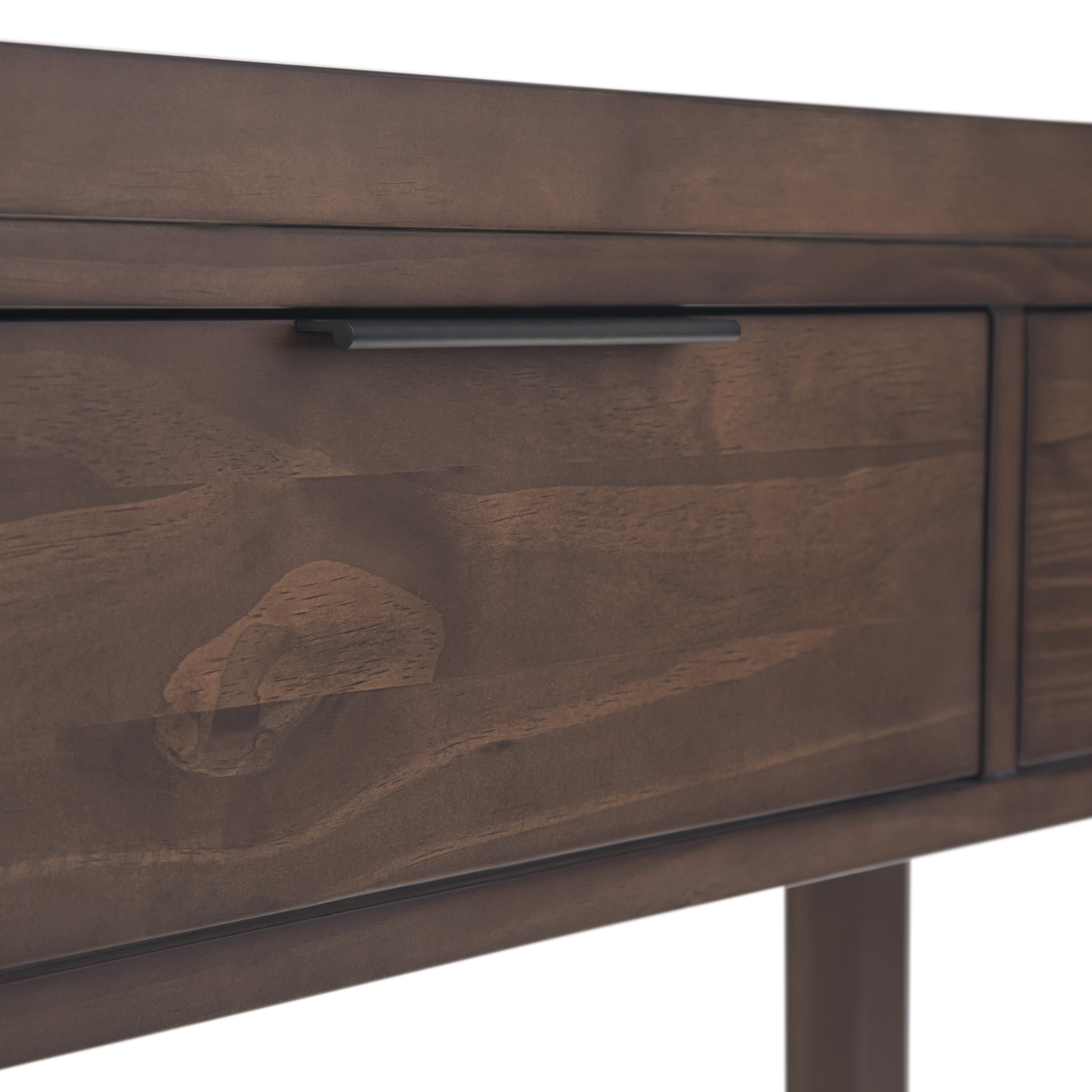Hollander Solid Wood Wide Console Table in Warm