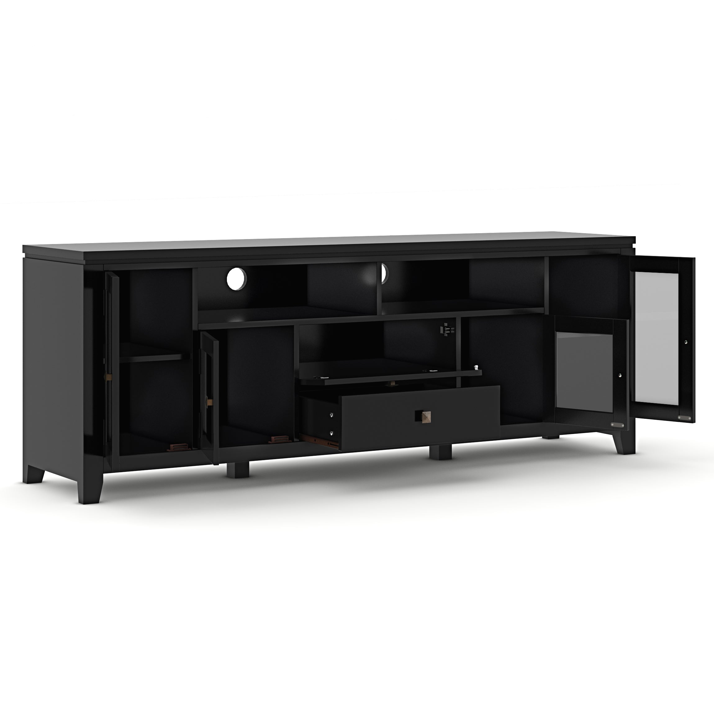 Cosmopolitan 72 inch Wide Solid Wood TV Stand