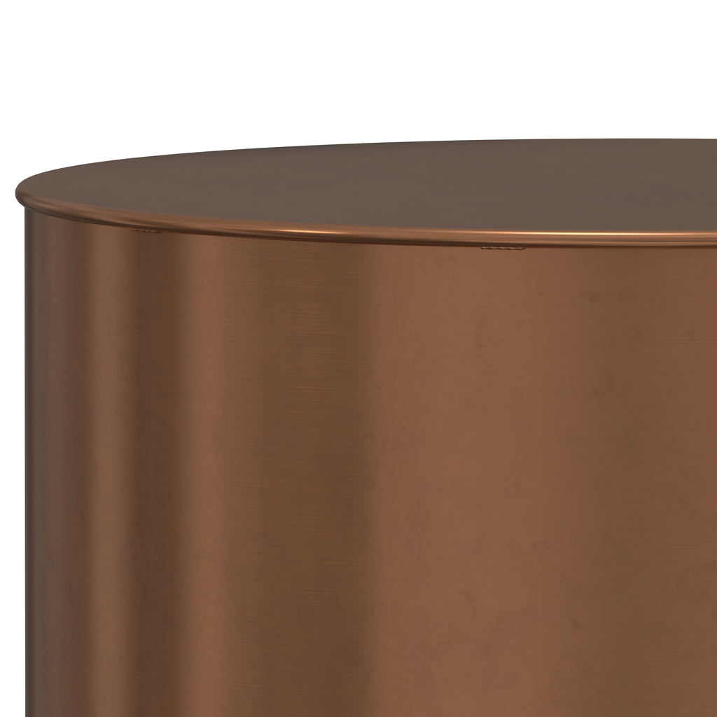 Curtis - Metal Cylinder Accent Table - Ombre
