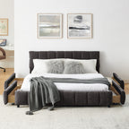 Queen Size Upholstered Bed with Storage