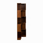 5 Tier Corner Bookshelf with Baffle and LED Lights