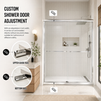 Framed Double Sliding Shower Door - 50-54" W x 72" H