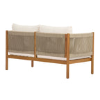 4-Piece Outdoor Sofa Set with Acacia Wood Frame in Teak Look