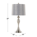 27" Contemporary Metal Table Lamp