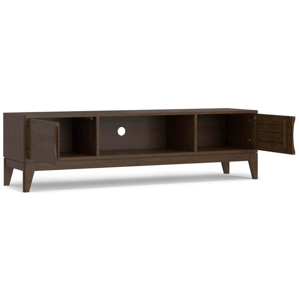 Harper 72 Inch Wide Solid Wood Low TV Stand