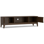 Harper 72 Inch Wide Solid Wood Low TV Stand