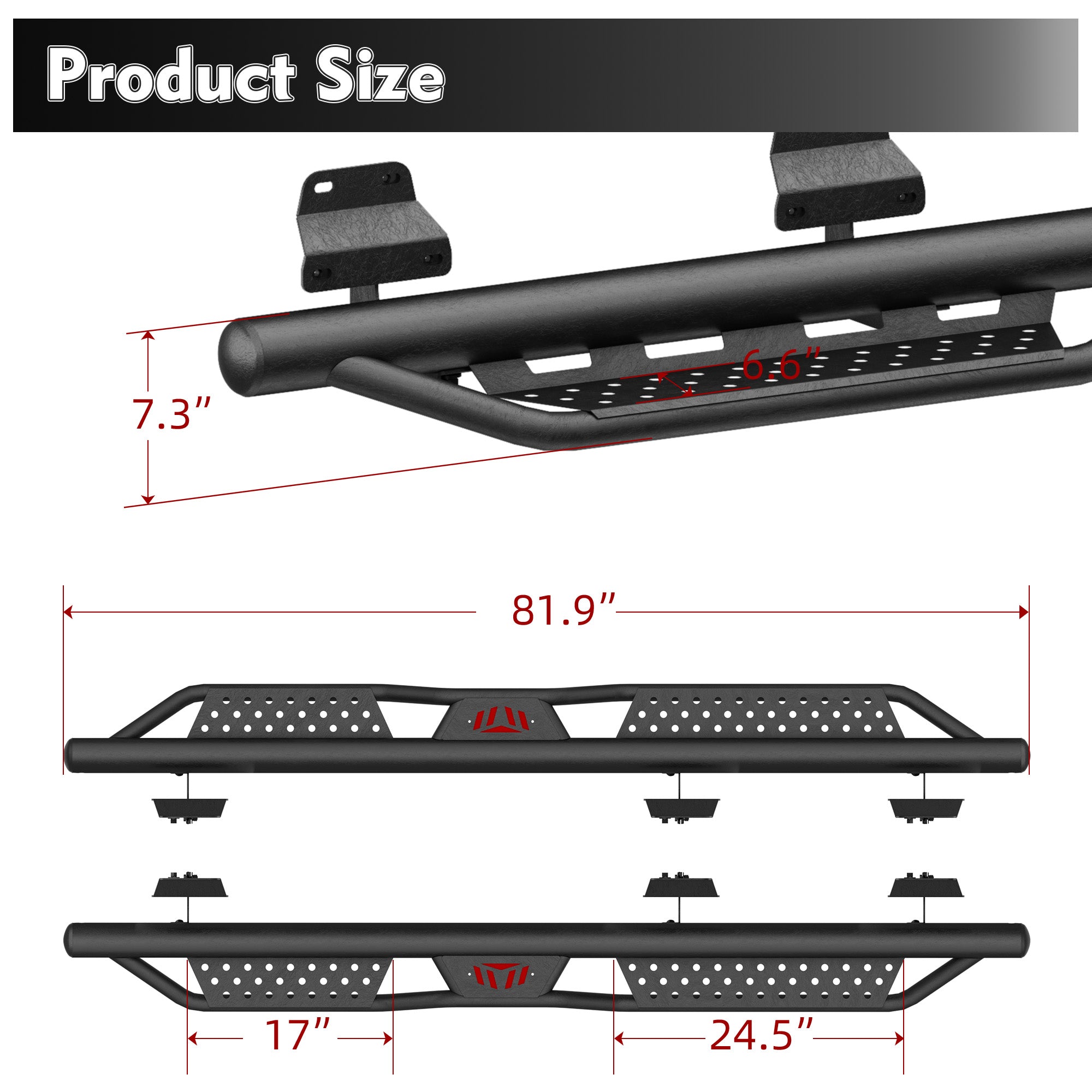 Running Boards for 2015-2026 Ford F150 & Super Duty Crew Cab
