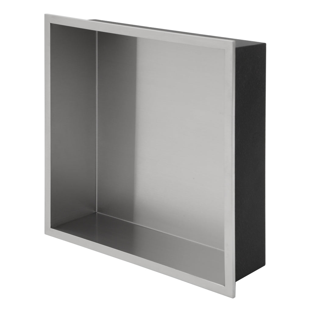 12" x 12" Stainless Steel Shower Niche, Brushed Nickel