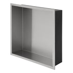 12" x 12" Stainless Steel Shower Niche, Brushed Nickel
