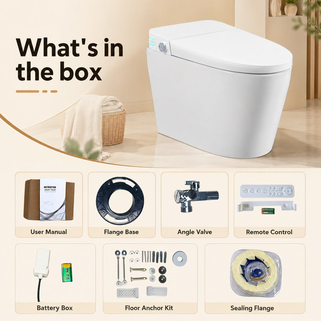 Smart Toilet With Built-In Bidet