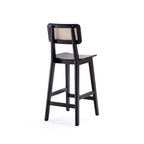 Versailles Cane Back Wood Counter Stool