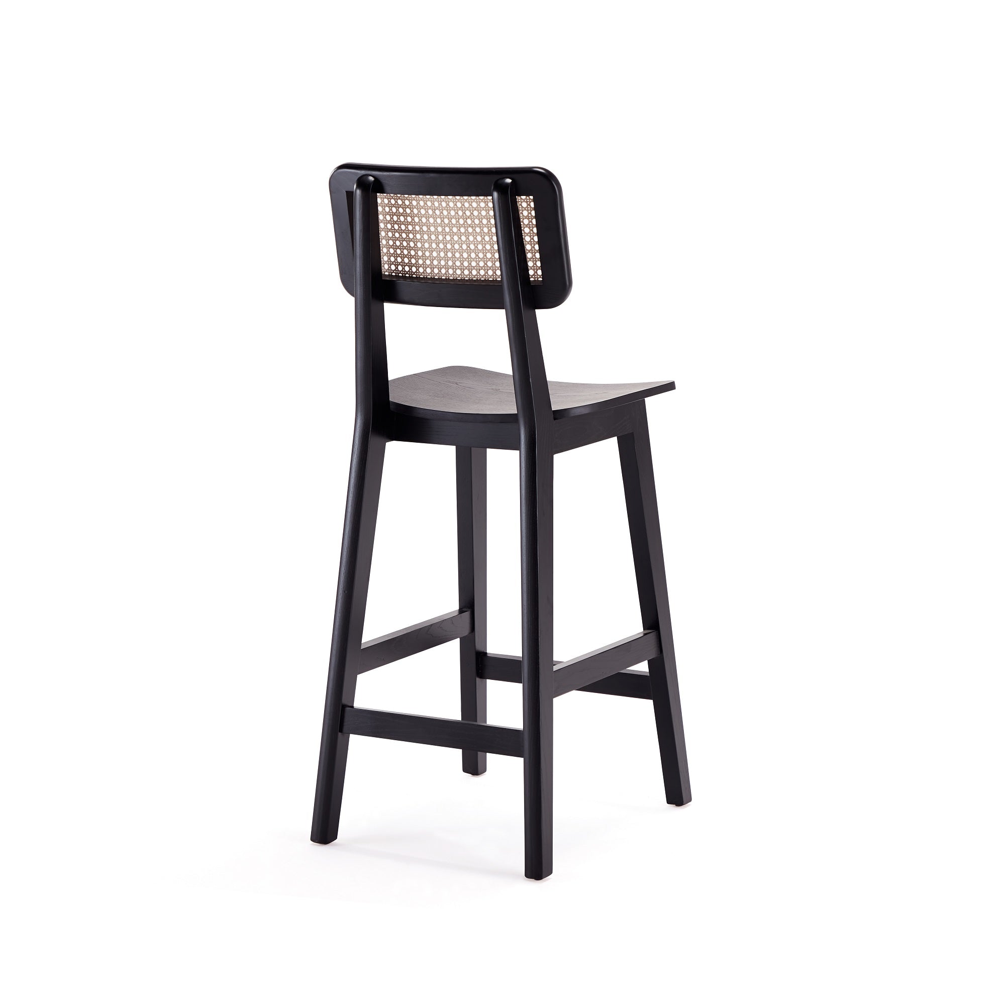 Versailles Cane Back Wood Counter Stool