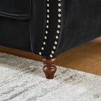 3+3 Seater Chesterfield Velvet Upholstered Sofa