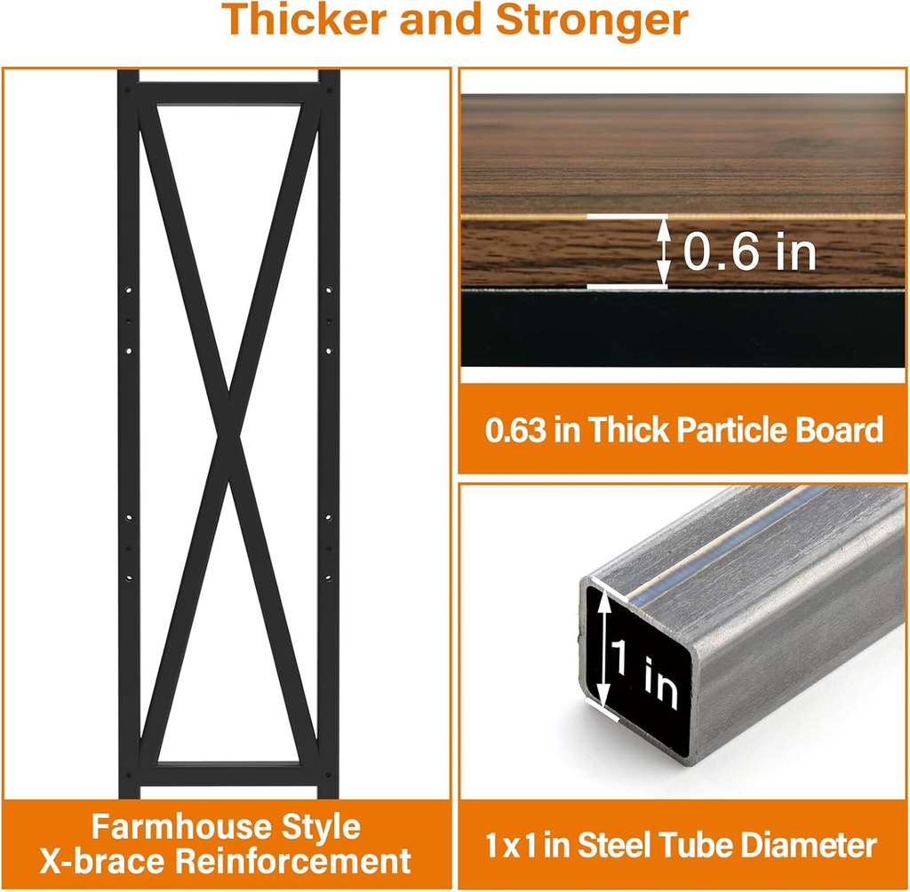 56.30'' Bakers Rack 4-Level Storage Shelves