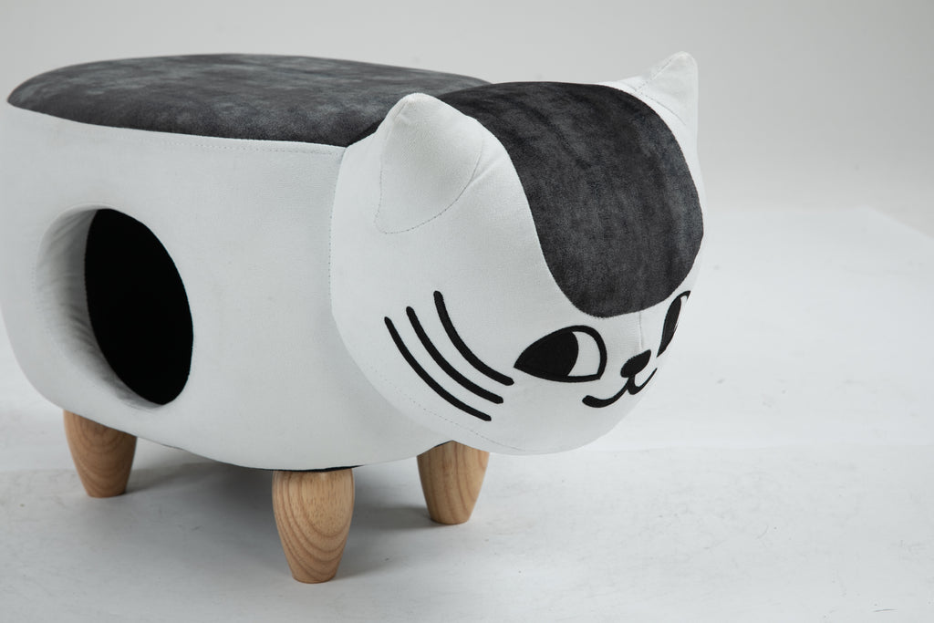 Caroline the Cat Ottoman