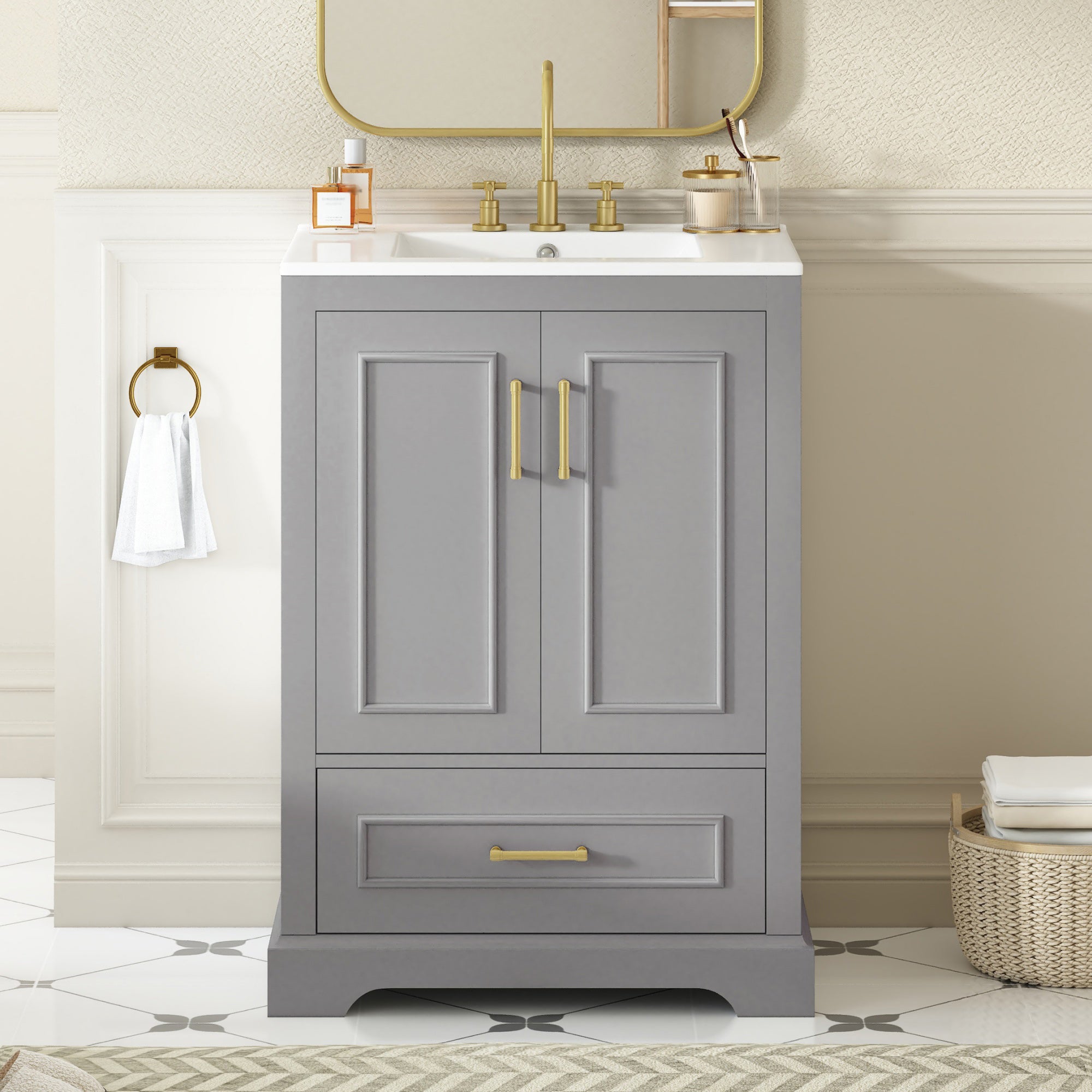 24" Bathroom Vanity with Sink