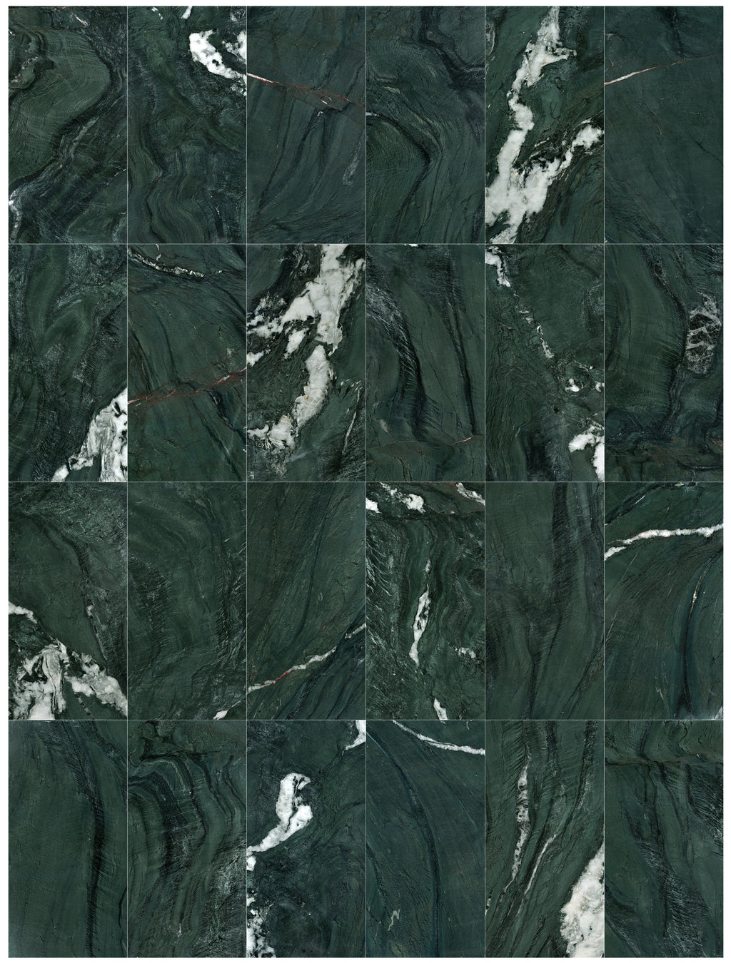 12x24 Green Natural Marble Polished Tile