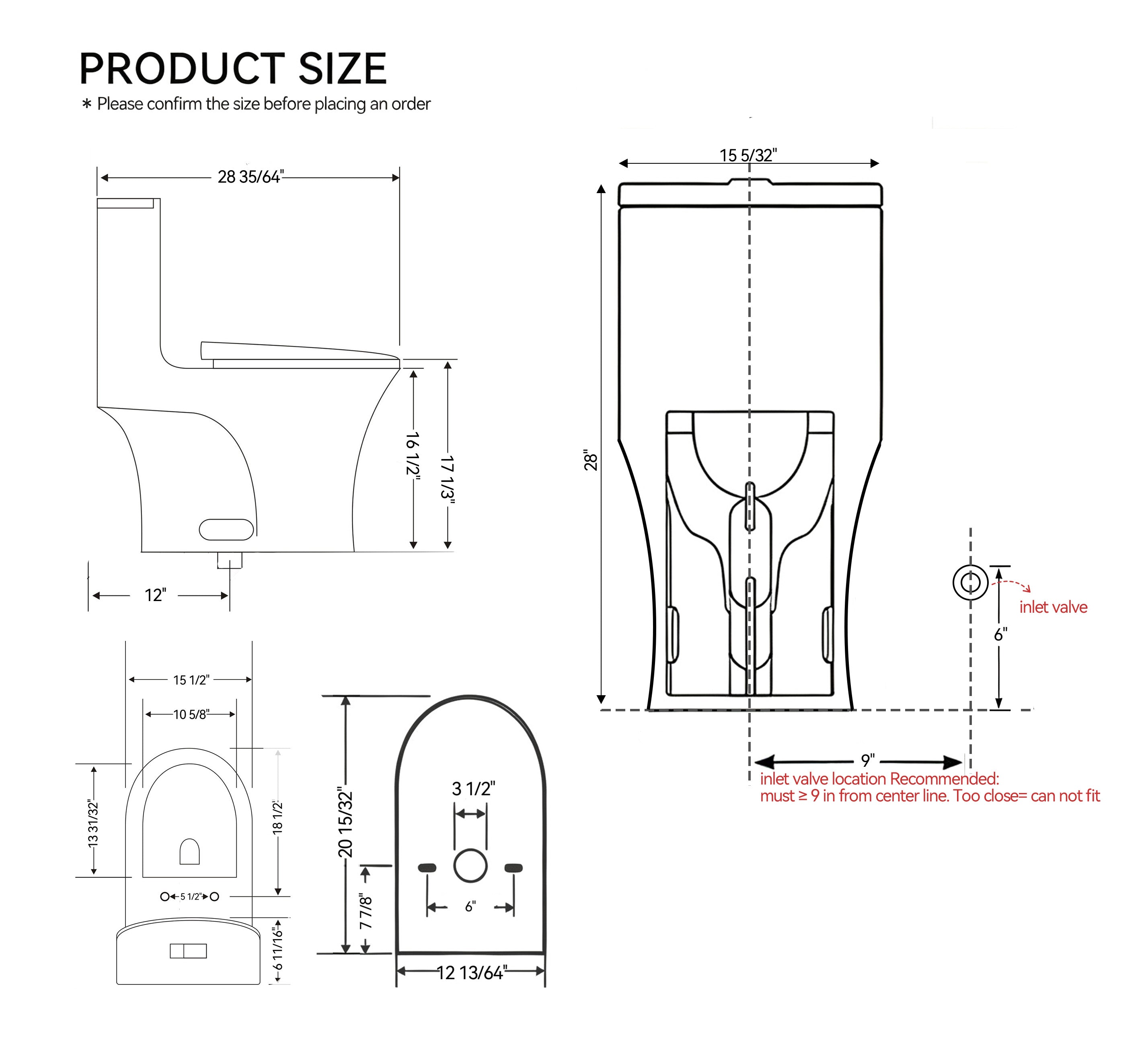 Tornado Flush One-Piece Toilet Elongated