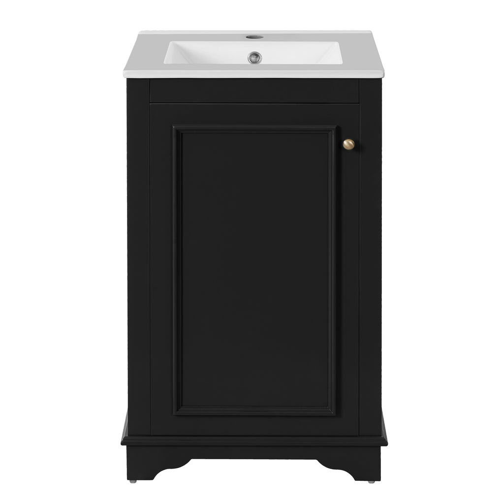 20-Inch Bathroom Vanity with Ceramic Sink