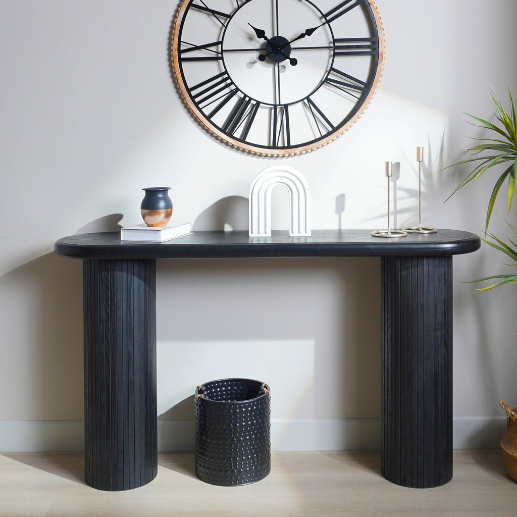 Wood Console Table, Modern