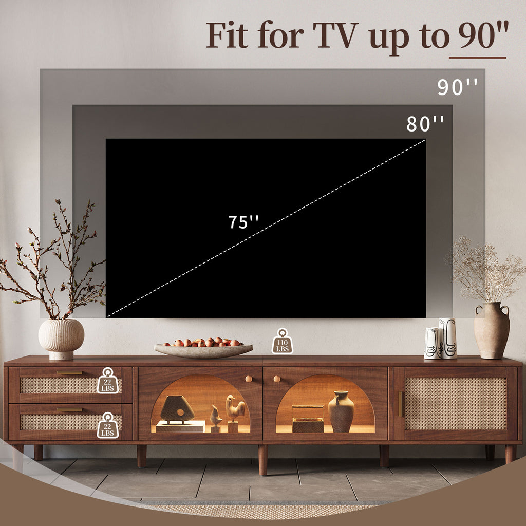 86 Inch TV Stand for TVs Up to 90"