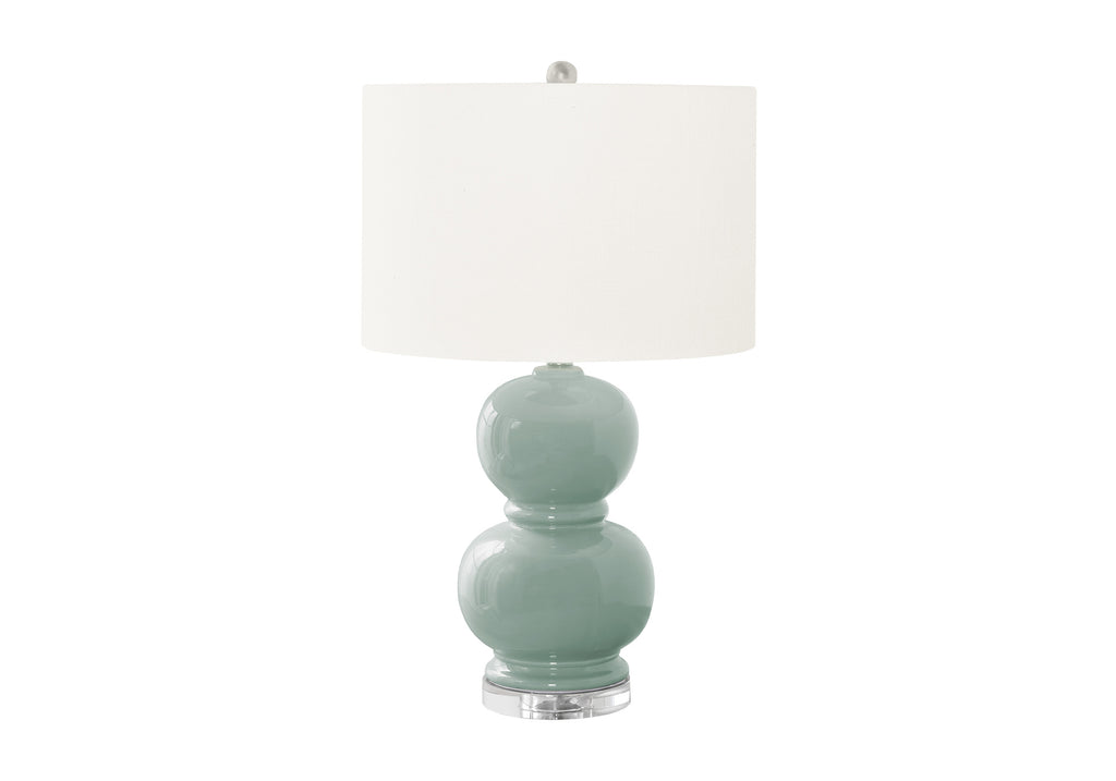 Contemporary 25" Blue Ceramic Table Lamp