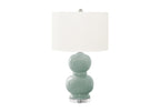 Contemporary 25" Blue Ceramic Table Lamp