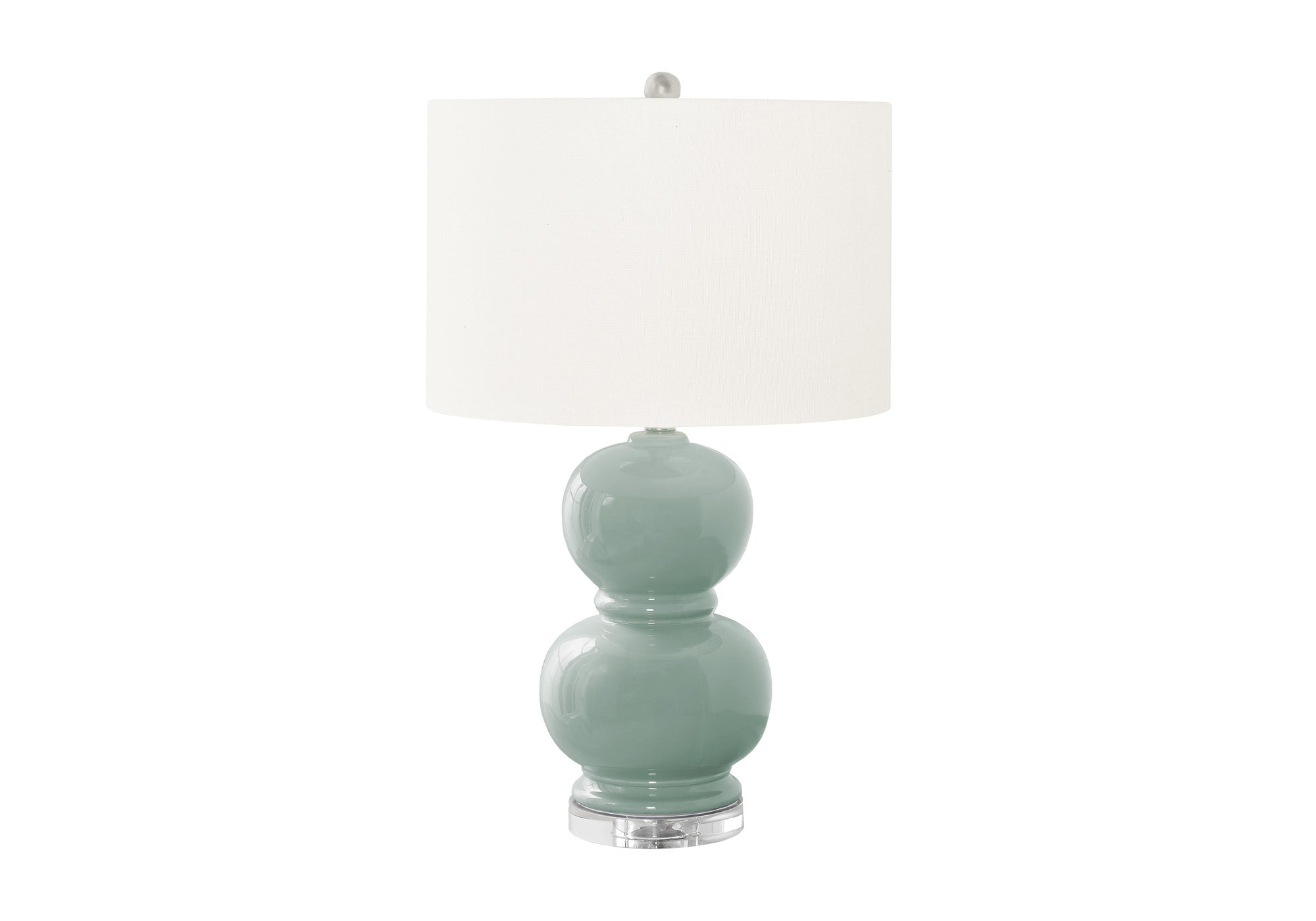 Contemporary 25" Blue Ceramic Table Lamp