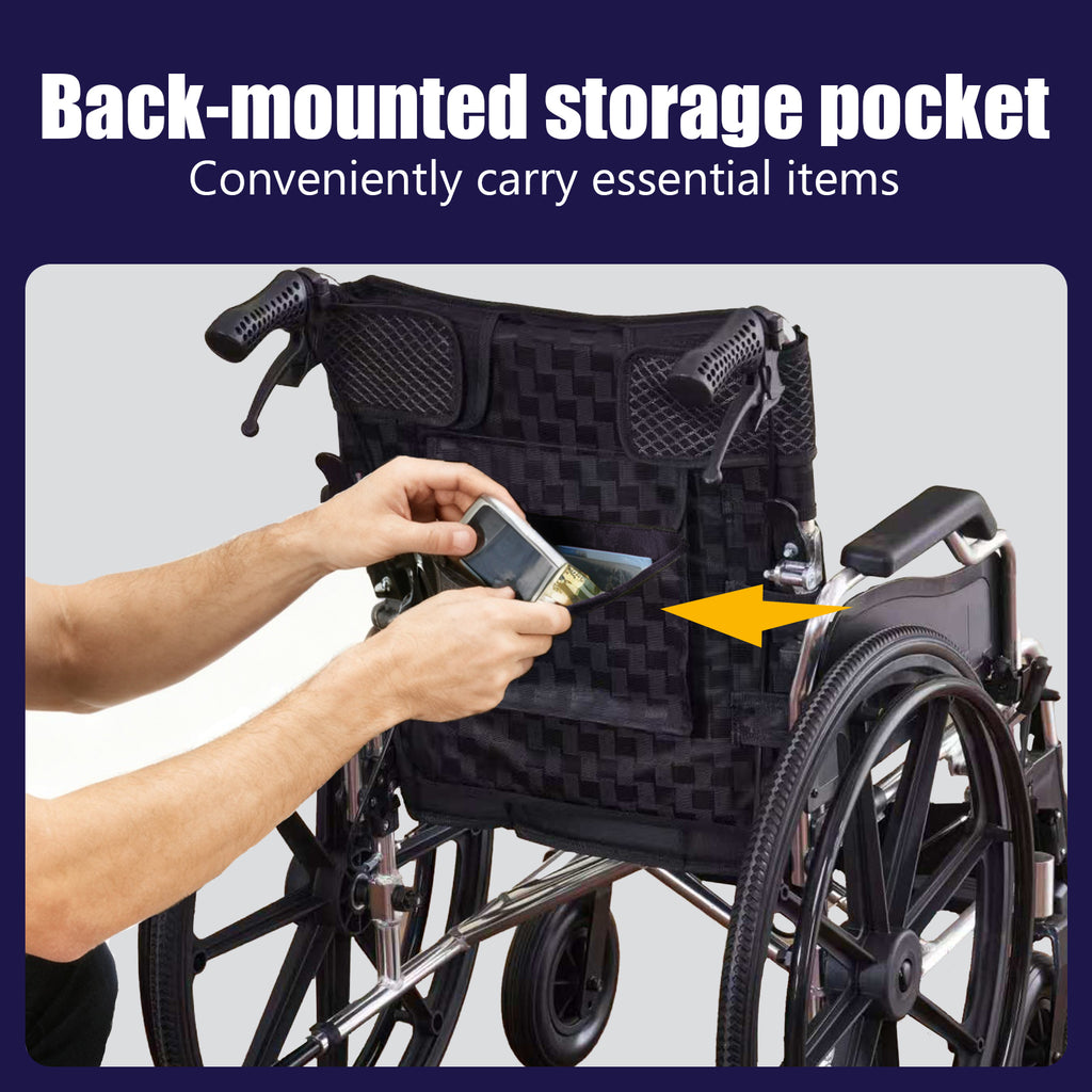 Aluminum Alloy Transport Wheelchair - 18" Seats