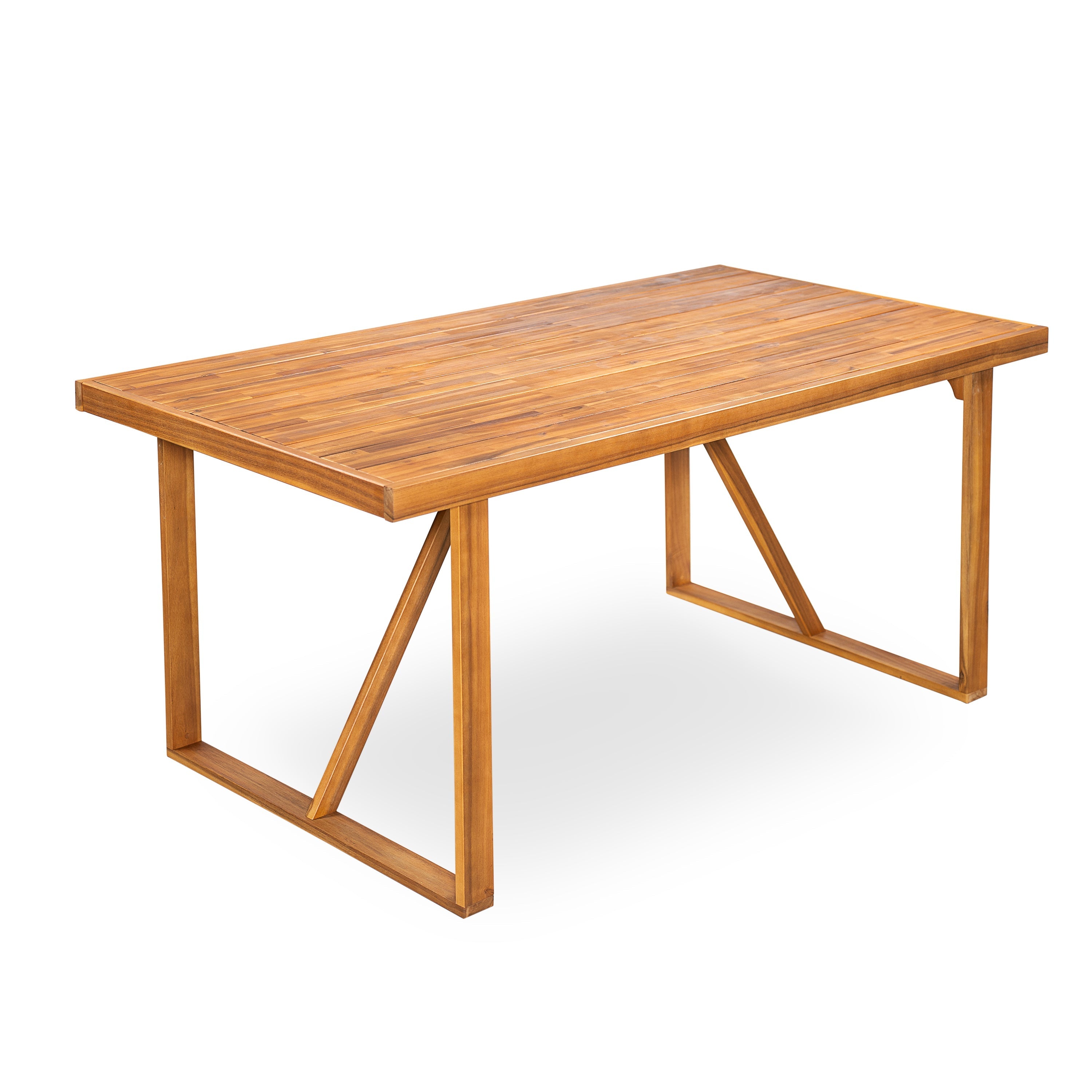 7 Pieces Acacia Wood Outdoor Dining Set