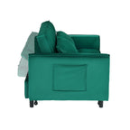 55" Green Velvet Sofa with Elegant Design