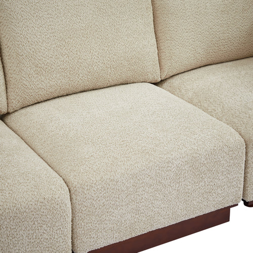 Velora 122 in. 6-Piece U Shaped Boucle Modular Sectional Sofa
