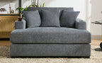 55" Oversized Chaise Lounger Modern Style Sofa Couch