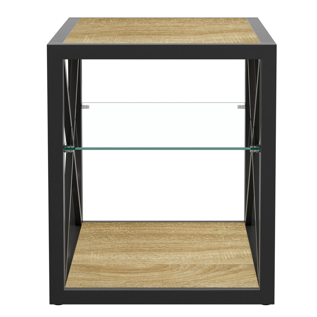 Set of 2 Modern End Table Nightstand for Bedroom & Living Room