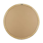 31.9" Woven Rattan Decorative Round Mirror with Wrapped Accents