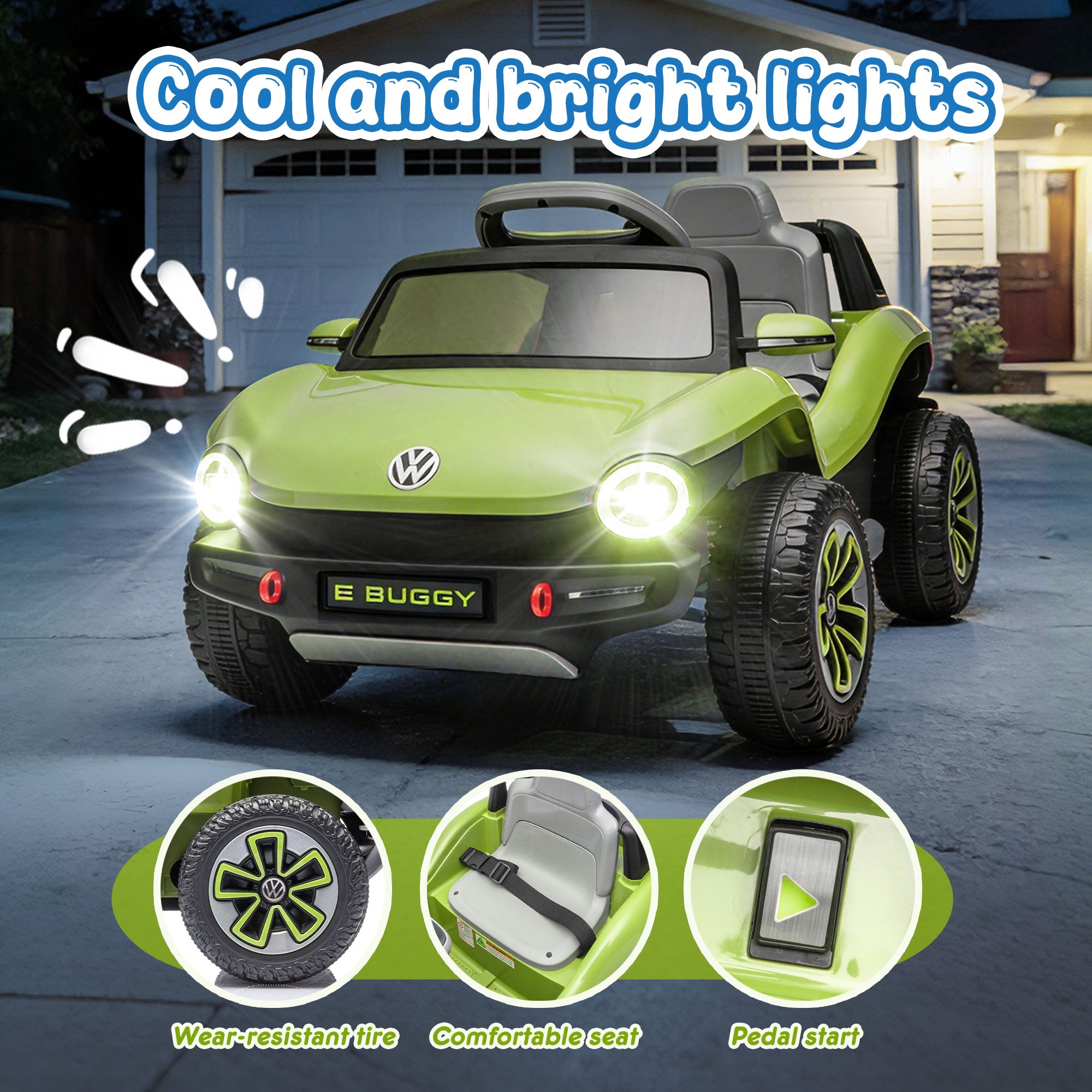 12V Licensed Volkswagen Beetle Kids Ride On Electric Car