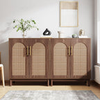 59" Rattan Sideboard Buffet Cabinet
